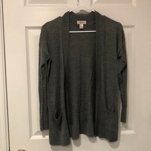 Gray cardigan
